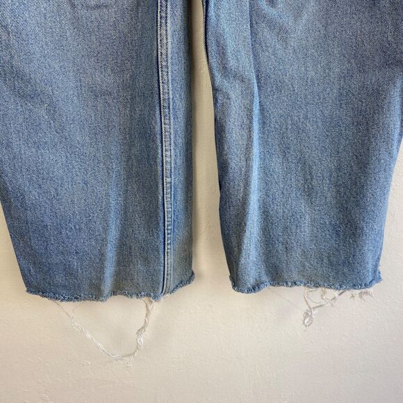 Vintage Ellemenno Womens Jeans Size 9 High Rise Straight Legs Cut Hem Boyfriend - Picture 10 of 11